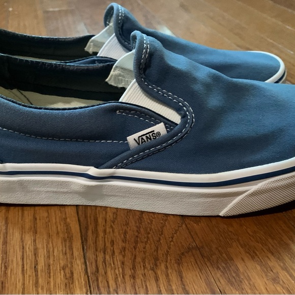 Vans Classic Blue Slip-On Sneakers - Picture 1 of 6
